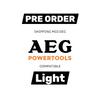 AEG Compatible 18v White & Orange LED Light with USB Charger