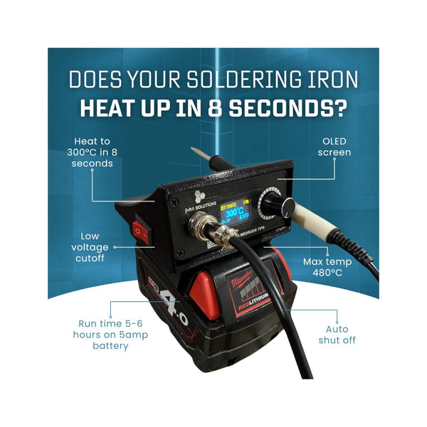 Milwaukee Compatible Battery Solder Station/Soldering Iron