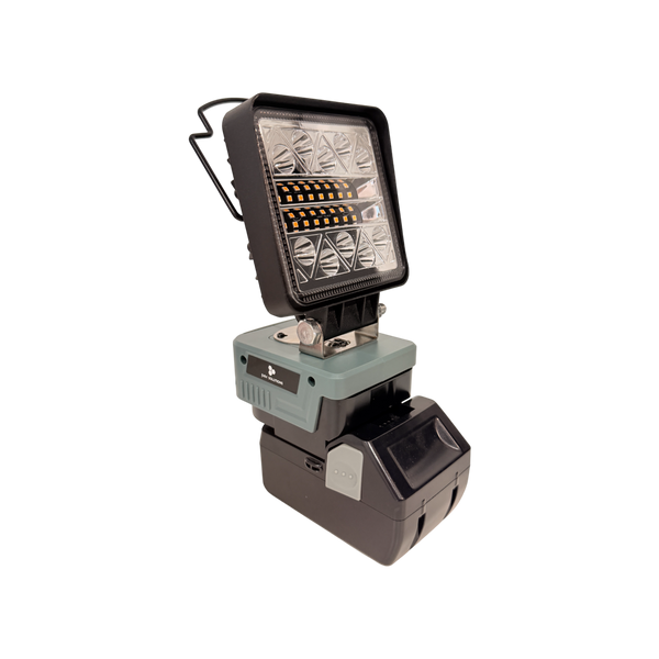 Hikoki Compatible 18v White & Orange LED Light with USB Charger