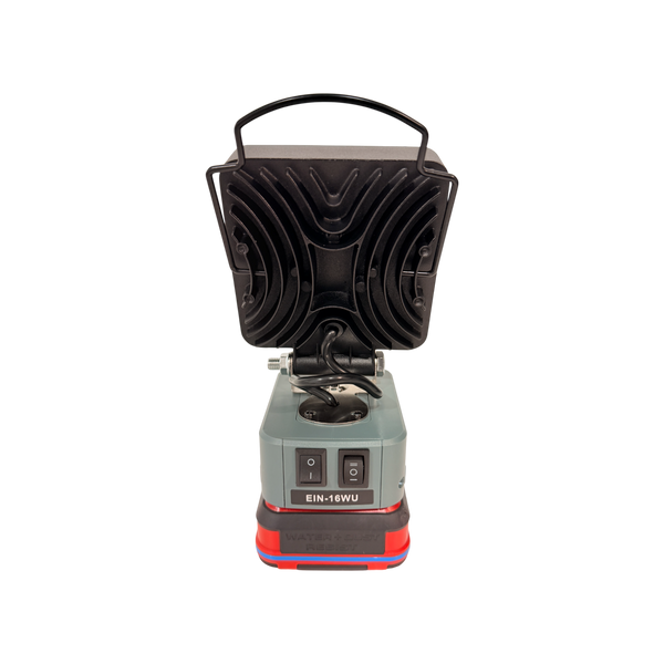 Ozito/Einhell Compatible 18v White & Orange LED Light with USB Charger