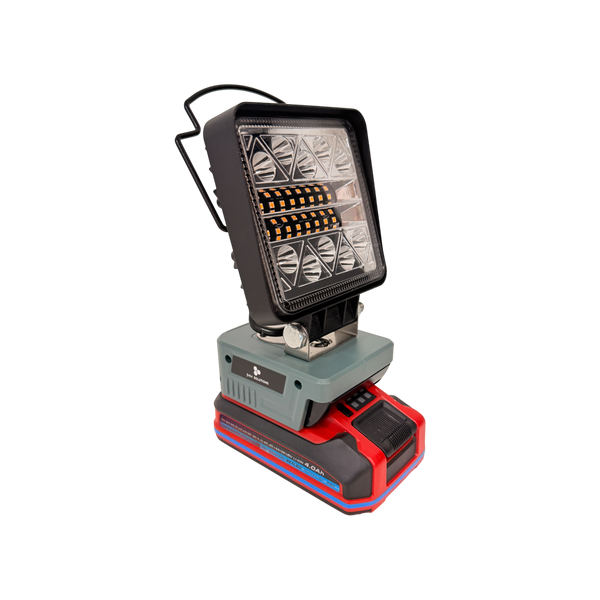 Ozito/Einhell Compatible 18v White & Orange LED Light with USB Charger