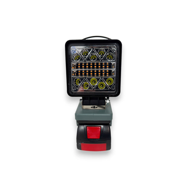 AEG Compatible 18v White & Orange LED Light with USB Charger