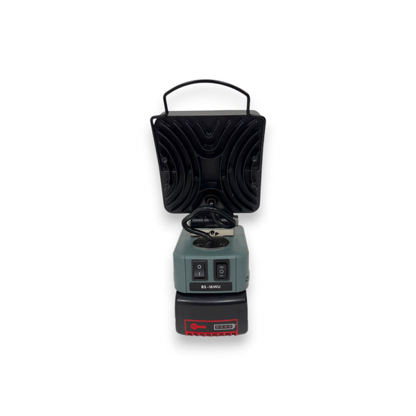 Bosch Compatible 18v White & Orange LED Light with USB Charger