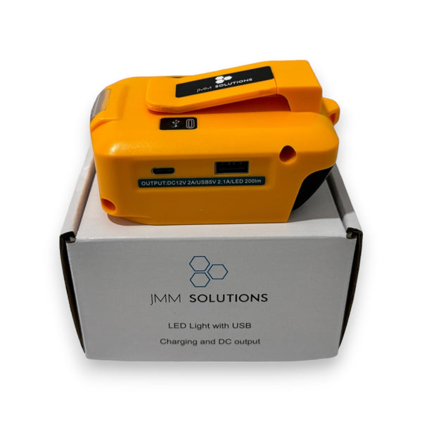 Dewalt Compatible USB & 12V Charger with LED