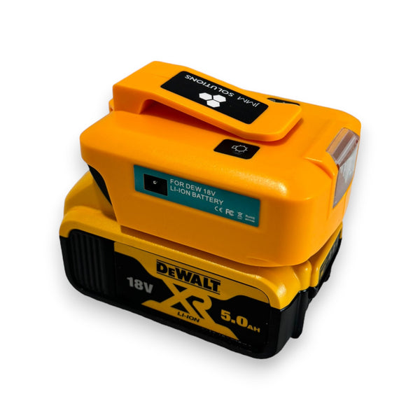 Dewalt Compatible USB & 12V Charger with LED