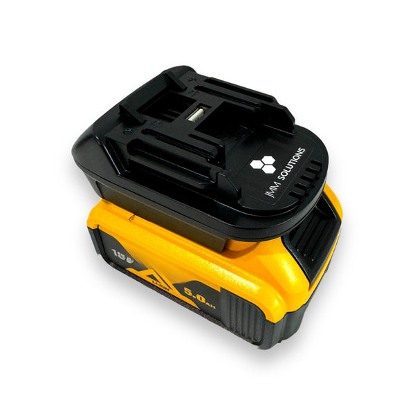 Milwaukee or Dewalt 18v Battery - Makita 18v Tool Adaptor