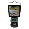 Milwaukee Compatible 18v White & Orange LED Light with USB Charger