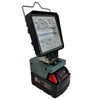 Milwaukee Compatible 18v White & Orange LED Light with USB Charger