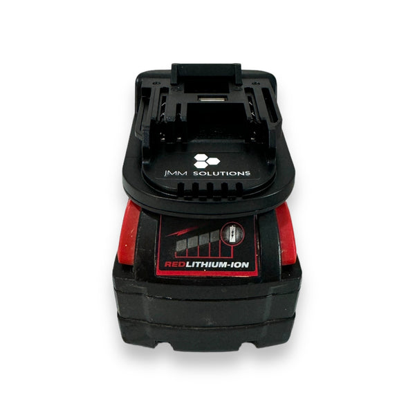 Milwaukee or Dewalt 18v Battery - Makita 18v Tool Adaptor