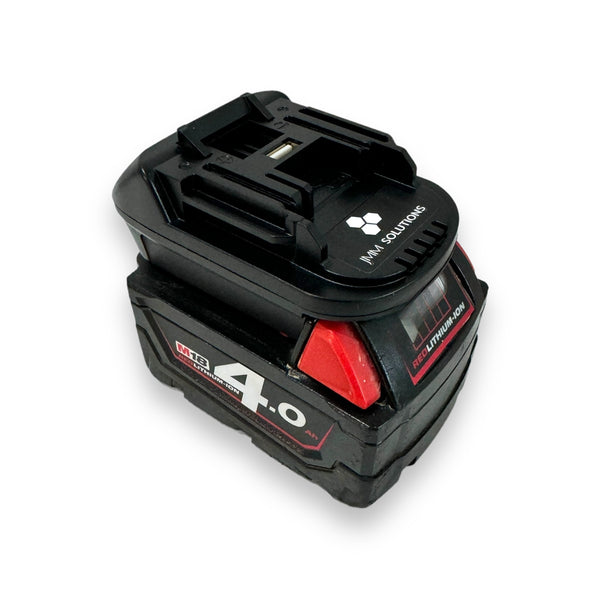 Milwaukee or Dewalt 18v Battery - Makita 18v Tool Adaptor
