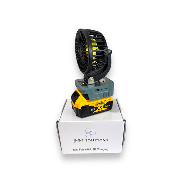 Dewalt Compatible 18v 100mm Fan with USB Charger