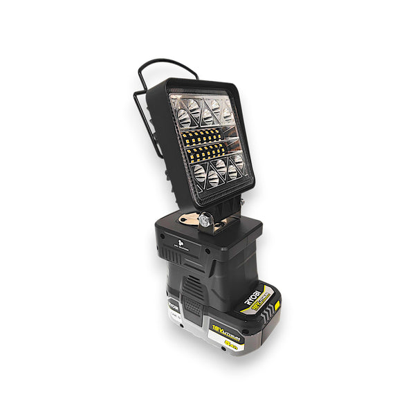 Ryobi One+ Compatible 18v White & Orange LED Light with USB Charger
