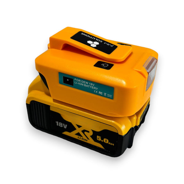 Dewalt Compatible USB & 12V Charger with LED