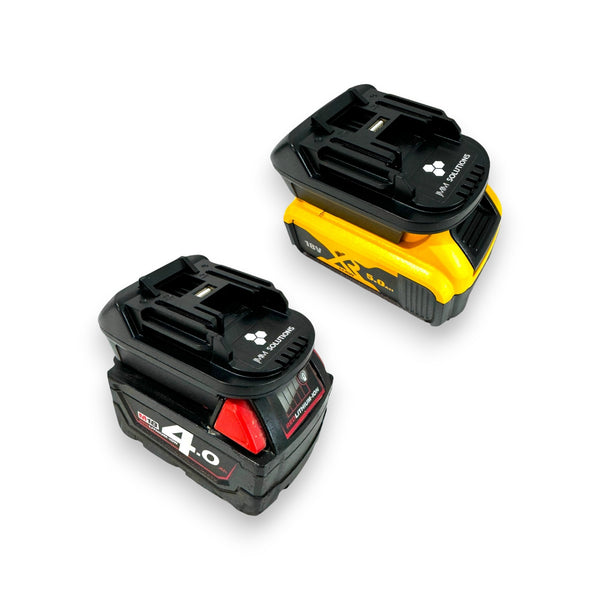 Milwaukee or Dewalt 18v Battery - Makita 18v Tool Adaptor